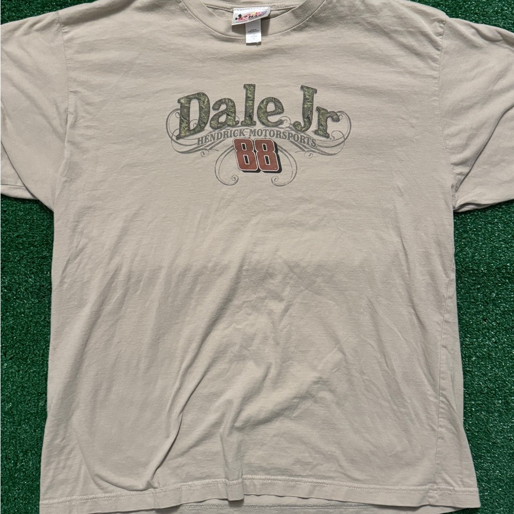 Nascar Dale Jr Tan Graphic Tee